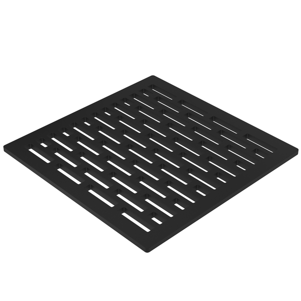 Newport Brass 6" Square Shower Drain in Flat Black 233-606/56